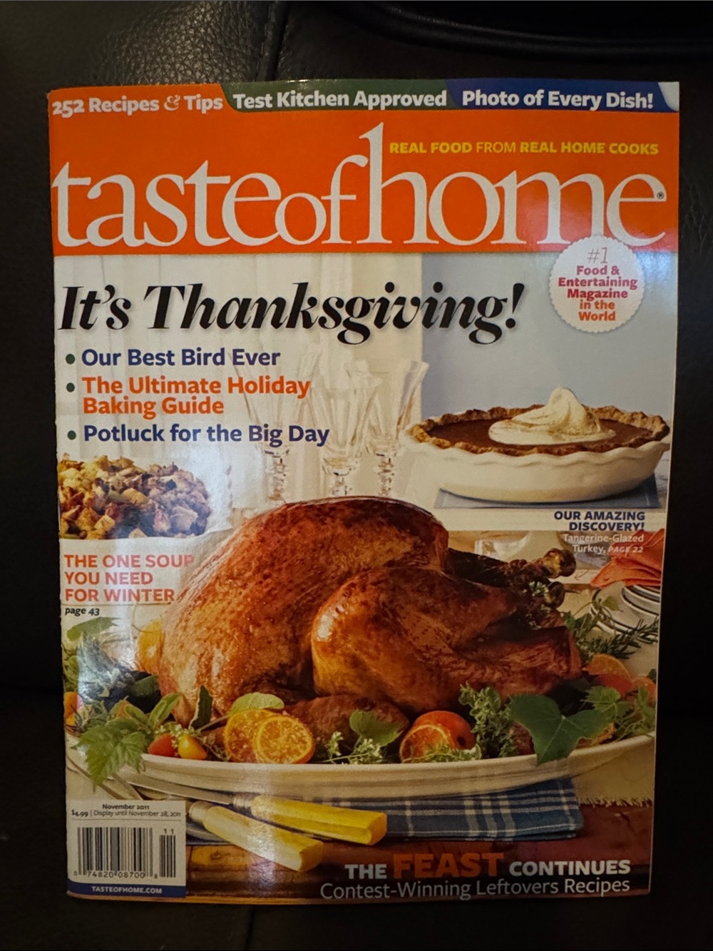 5/$15 Taste of Home Thanksgiving Magazine - November 2011